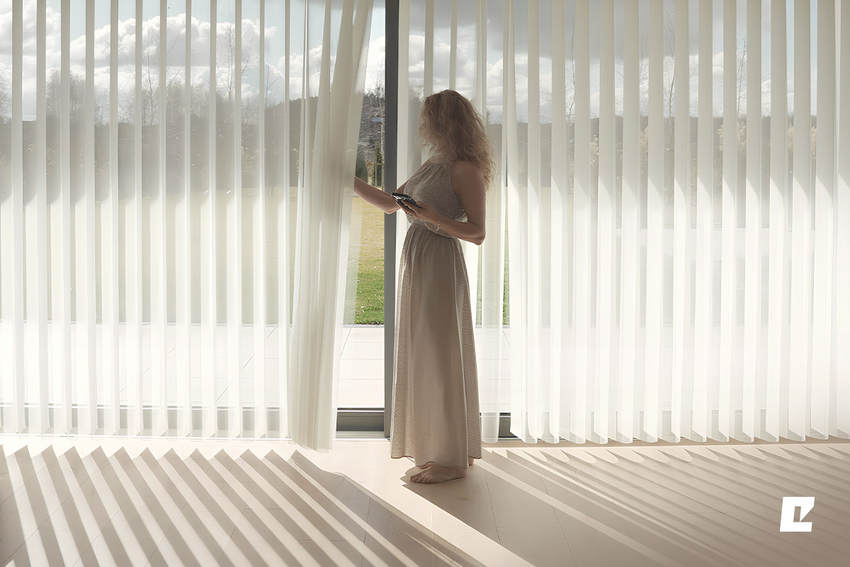 Controle en design in uw interieur. Nieuwe binnenzonwering