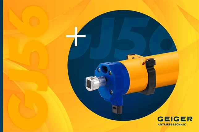 Geiger GJ56 – de nieuwe motor voor buitenjaloezieën