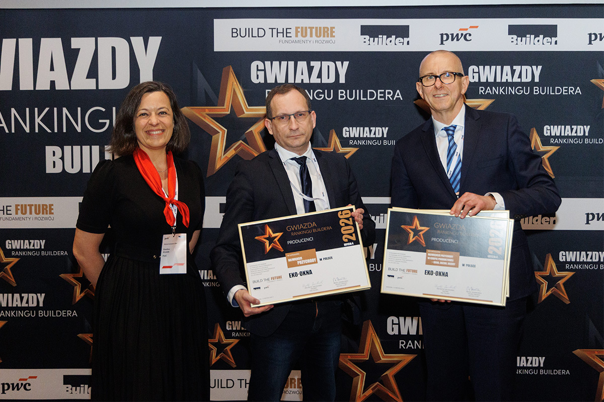 Vijf pijlers van succes. Eko-Okna S.A. met prestigieuze onderscheidingen in de Builder Ranking 2026
