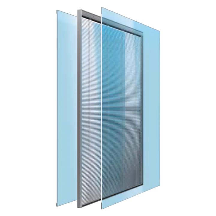 Geïntegreerde Jaloezieën in isolatieglas